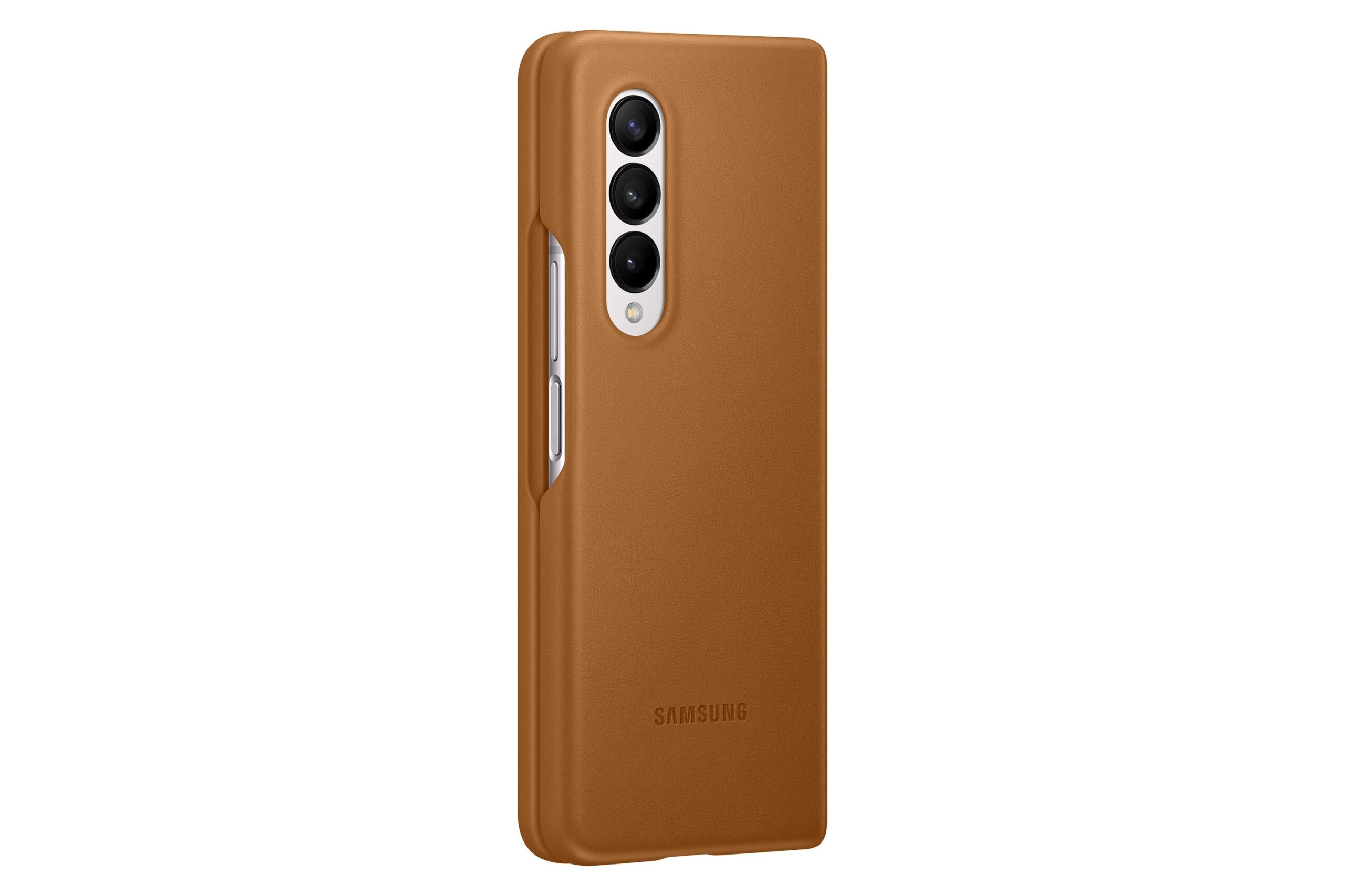 HUSA Smartphone Samsung, pt Galaxy Z Fold3, tip back cover (protectie spate), piele, ultrasubtire, maro, "EF-VF926LAEGWW"