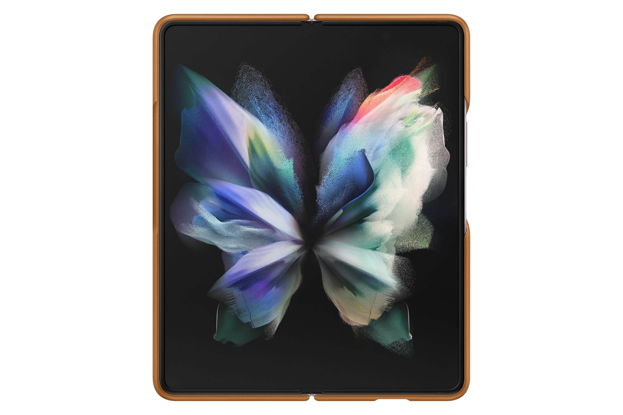 HUSA Smartphone Samsung, pt Galaxy Z Fold3, tip back cover (protectie spate), piele, ultrasubtire, maro, "EF-VF926LAEGWW"