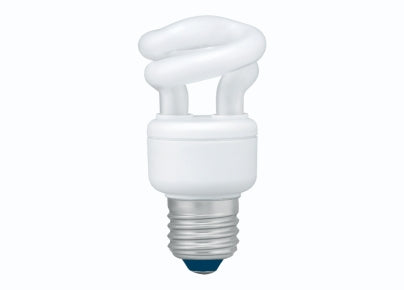 BEC fluorescent Panasonic, soclu E27, putere 8W, forma spirala, lumina alb rece, alimentare 220 - 240 V, "EFD8E65HD3E"