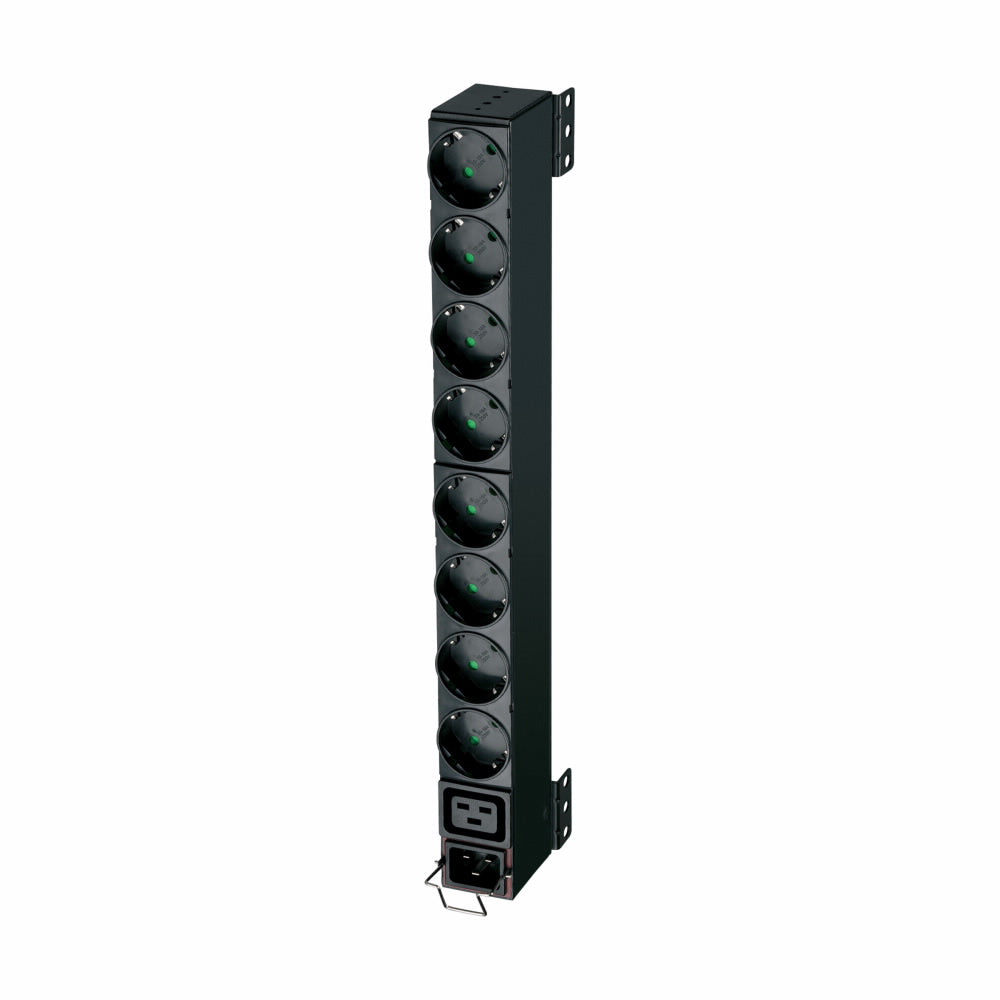 PDU EATON, 1U pt. rack 19 inch, 8 prize IEC, intrare IEC, max 16 A, cablu 2 m, negru, "EFLX8D"