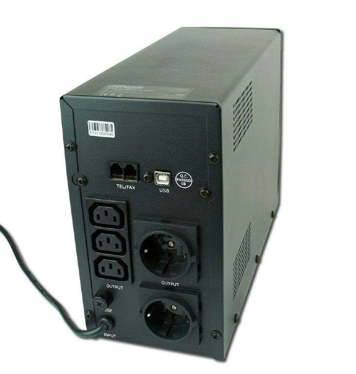 UPS GEMBIRD, Line Int. cu management, mini tower, 1200VA/720W, AVR, IEC x 3/ Schuko x 2, 2 x baterie 12V/7Ah, display LCD, back-up 1 - 10 min., "EG-UPS-033"
