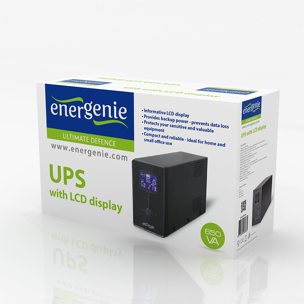 UPS GEMBIRD, Line Int. cu management, mini tower, 3000VA/1800W, AVR, IEC x 3/ Schuko x 3, 4 x baterie 12V/7Ah, display LCD, back-up 1 - 10 min., "EG-UPS-036"