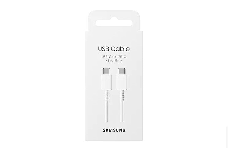 Samsung Cable USB-C to USB-C, 3A, 1.8m; White "EP-DX310JWEGEU"