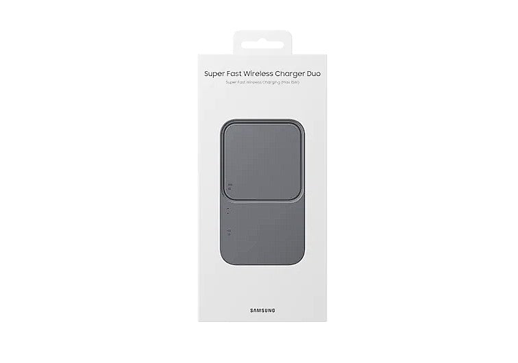 Wireless Charger Duo 15W Super Fast Wireless Charge; Travel Adapter 25W Super Fast Charge; USB-C to USB-C Cable, 1m; Black "EP-P5400TBEGEU"