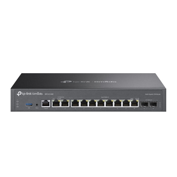 ROUTER TP-LINK VPN Multi-WAN cu porturi 2.5G, 2× Porturi RJ45 WAN/LAN de 2.5G, 8× Porturi RJ45 WAN/LAN Gigabit, 2× Sloturi SFP Gigabit "ER7412-M2"
