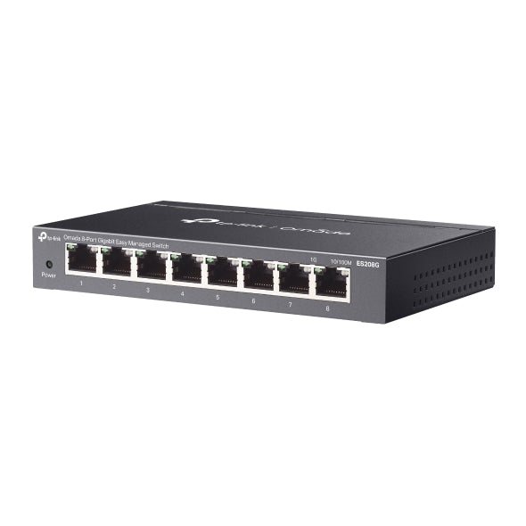 SWITCH TP-Link Easy Managed, 8-Porturi Gigabit RJ-45, metalic "ES208G"