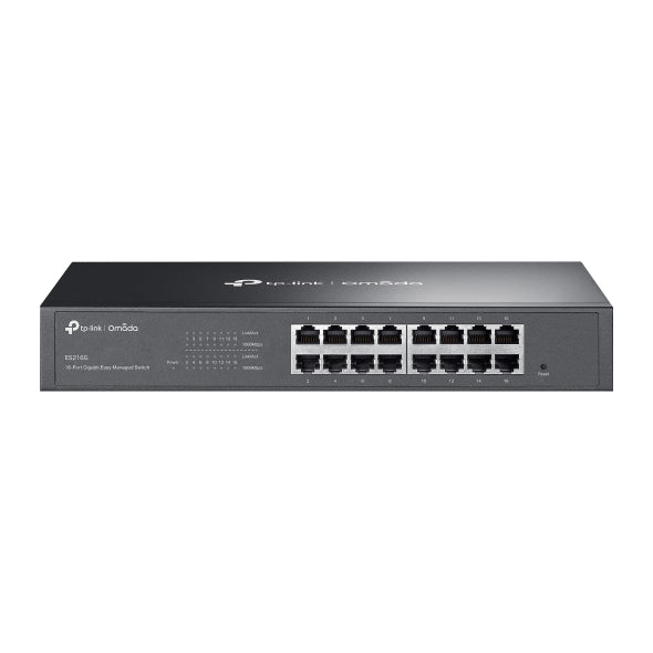SWITCH TP-Link Easy Managed, 16-Port Gigabit RJ-45, metalic "ES216G"
