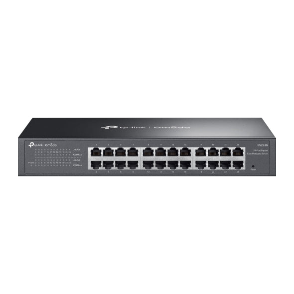 SWITCH TP-Link Easy Managed, 24-Port Gigabit RJ-45, metalic "ES224G"