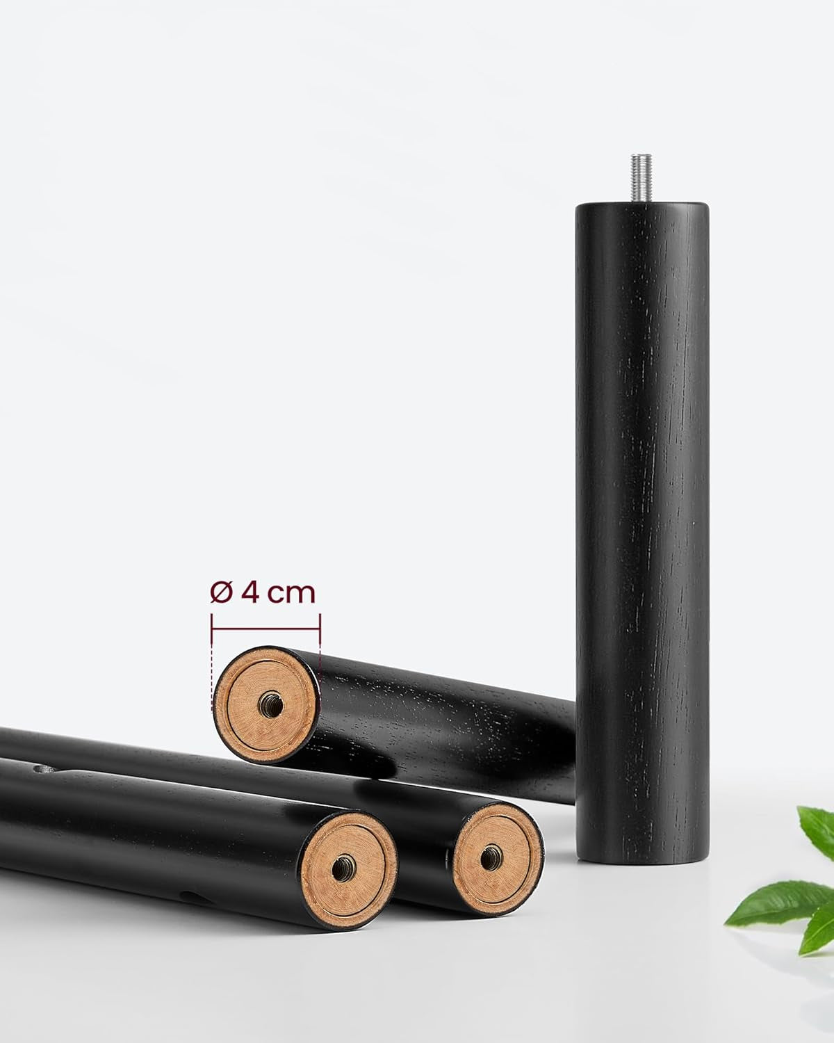 VASAGLE Cuier pentru haine, din lemn masiv, tip pom, cu 8 carlige, baza patrata, 175cm, negru