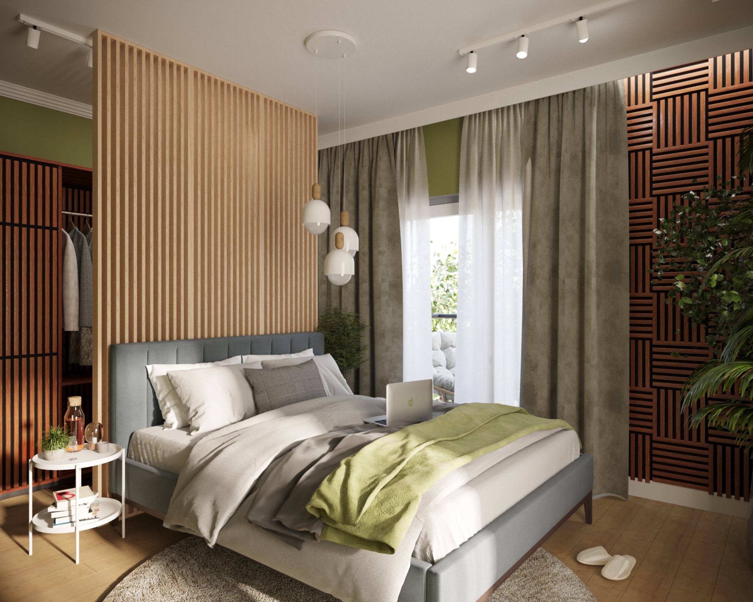 Riflaj perete despartitor MDF, LDA PREMIUM, Stejar Saragossa, 275x58 cm