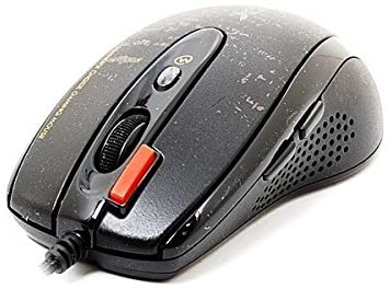 MOUSE A4tech, gaming, cu fir, USB, optic, 3000 dpi, butoane/scroll 4/1, buton selectare viteza, negru, "F5-BK"