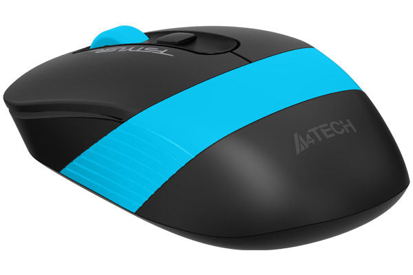 MOUSE A4tech, gaming, wireless, 2.4GHz, optic, 2000 dpi, butoane/scroll 4/1, buton selectare viteza, negru / albastru, "FG10 Blue"