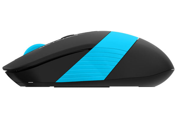 MOUSE A4tech, gaming, wireless, 2.4GHz, optic, 2000 dpi, butoane/scroll 4/1, buton selectare viteza, negru / albastru, "FG10 Blue"
