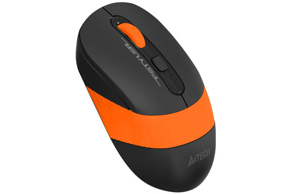 MOUSE A4tech, gaming, wireless, 2.4GHz, optic, 2000 dpi, butoane/scroll 4/1, buton selectare viteza, negru / portocaliu, "FG10 Orange"