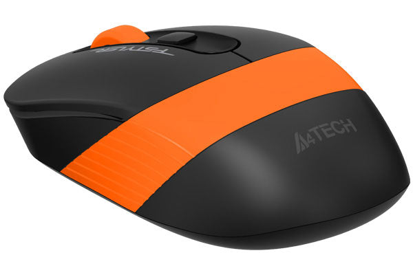 MOUSE A4tech, gaming, wireless, 2.4GHz, optic, 2000 dpi, butoane/scroll 4/1, buton selectare viteza, negru / portocaliu, "FG10 Orange"
