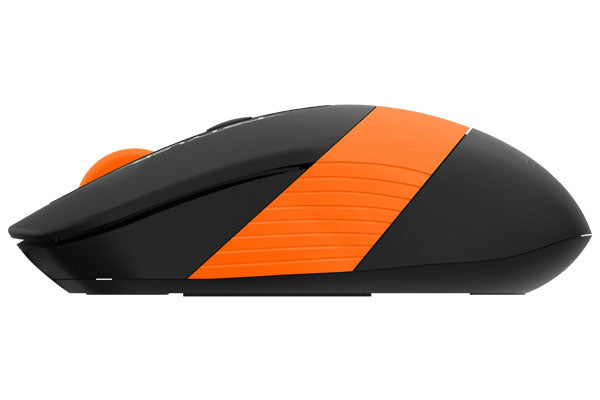 MOUSE A4tech, gaming, wireless, 2.4GHz, optic, 2000 dpi, butoane/scroll 4/1, buton selectare viteza, negru / portocaliu, "FG10 Orange"
