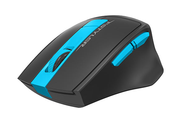 MOUSE A4tech, gaming, wireless, 2.4GHz, optic, 2000 dpi, butoane/scroll 6/1, buton selectare viteza, negru / albastru, "FG30 Blue"