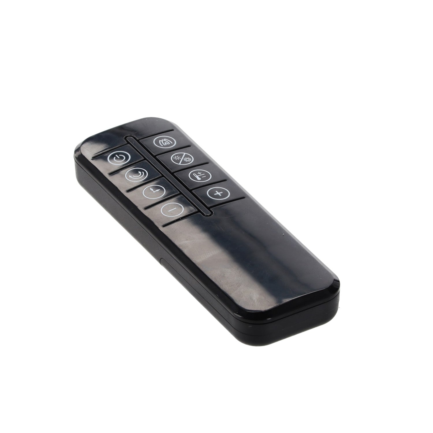 Semineu electric tip coloana cu efect de flacara, 2000W, termostat, 20x20x64 cm, negru