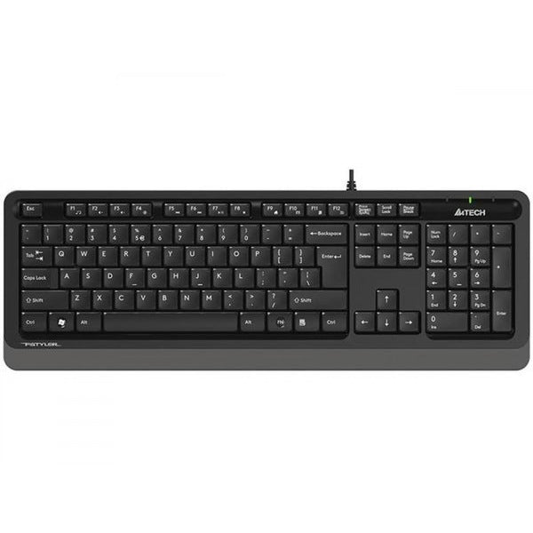 TASTATURA A4TECH, "Fstyler USB", cu fir, 104 taste format standard, USB, negru &amp; gri, "FK10 Grey"