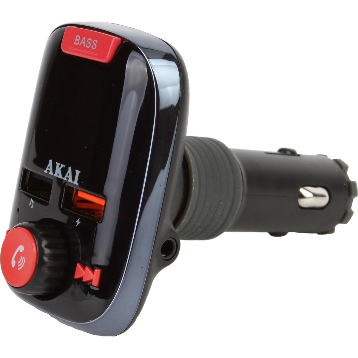 MODULATOR FM Akai, Bluetooth 5.0, quick charge QC3.0, format MP3 | WMA, USB x 2, SD, montare la priza auto, 