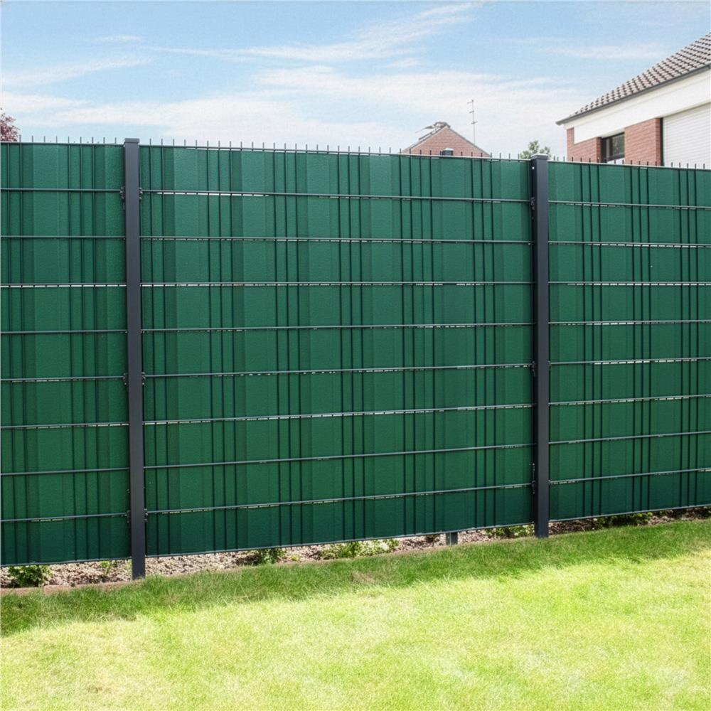 Panou de gard pentru intimitate in gradina, PVC, 50 x 0.19 m, verde