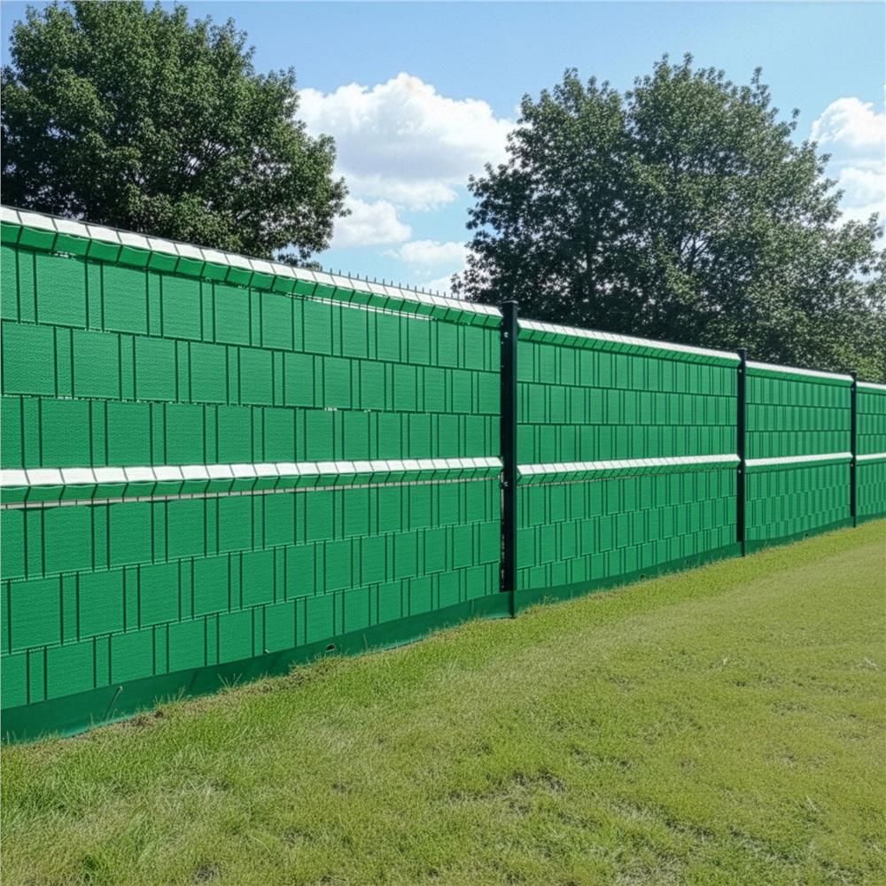 Panou de gard pentru intimitate in gradina, PVC, 50 x 0.19 m, verde
