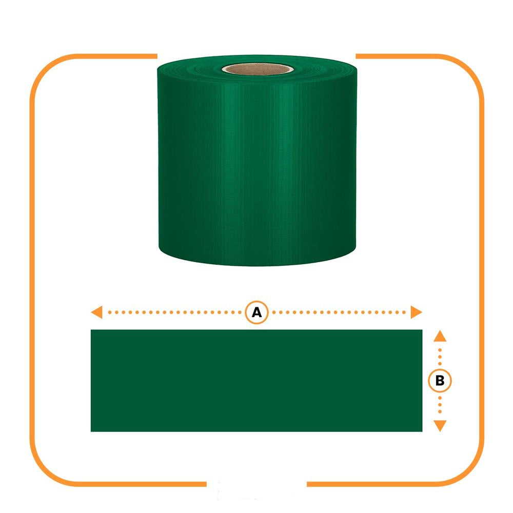 Panou de gard pentru intimitate in gradina, PVC, 50 x 0.19 m, verde