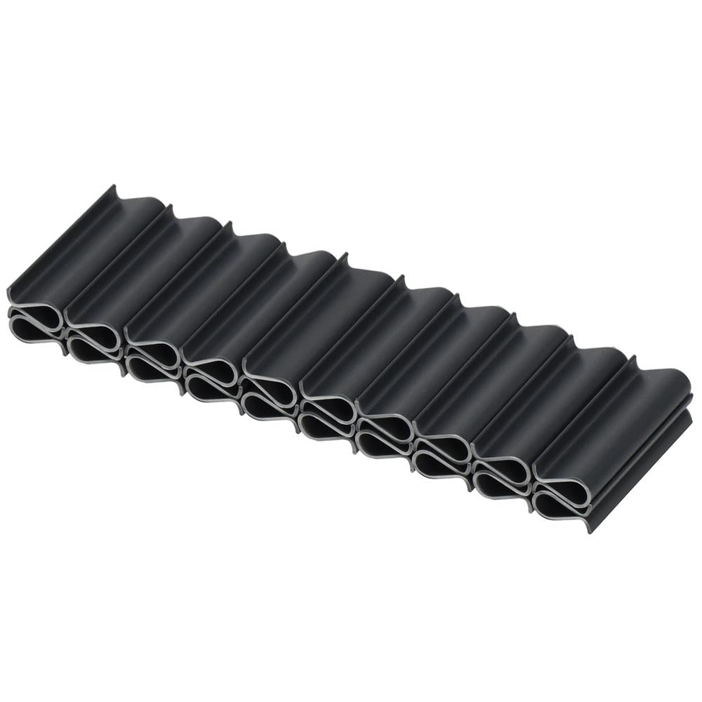 Panou de gard pentru intimitate in gradina, PVC, 50 x 0.05 m, gri antracit