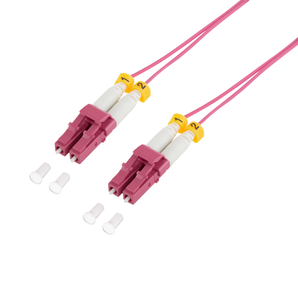 PATCH CORD Fibra Optica LOGILINK OM4 50/125, multimode, LC/UPC-LC/UPC, LSZH, 3 m, super-slim, violet, "FS4LC03"