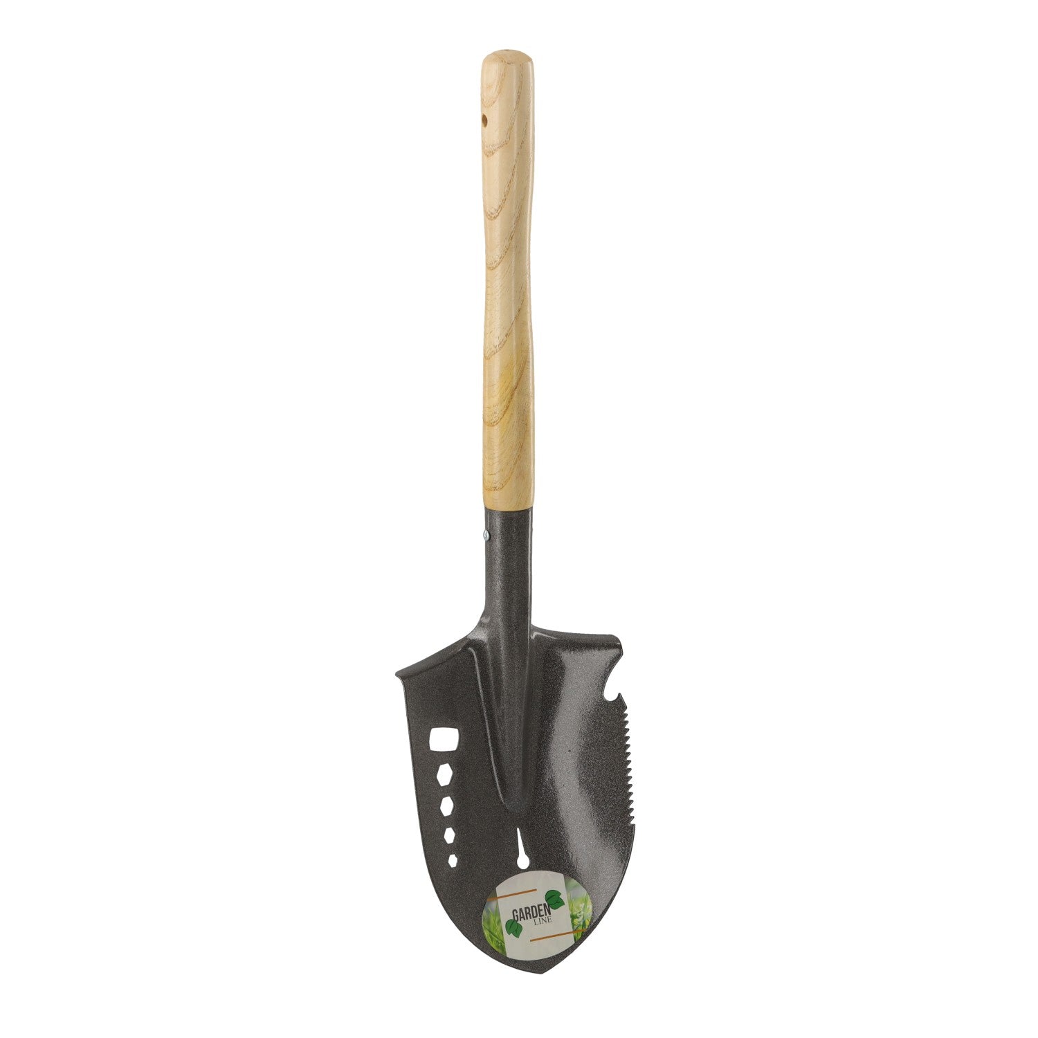 Lopata mica, multifunctionala pentru camping si drumetii, 16x60 cm, negru