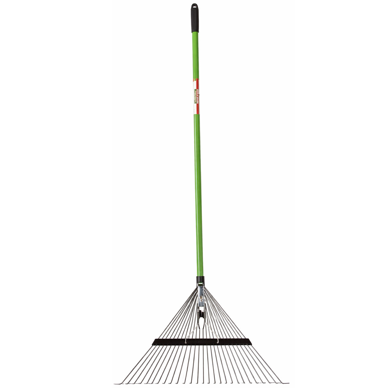 Grebla gradina pentru frunze cu dinti reglabili, maner fibra de sticla 150 cm, cap din otel, 58x40x150 cm, verde