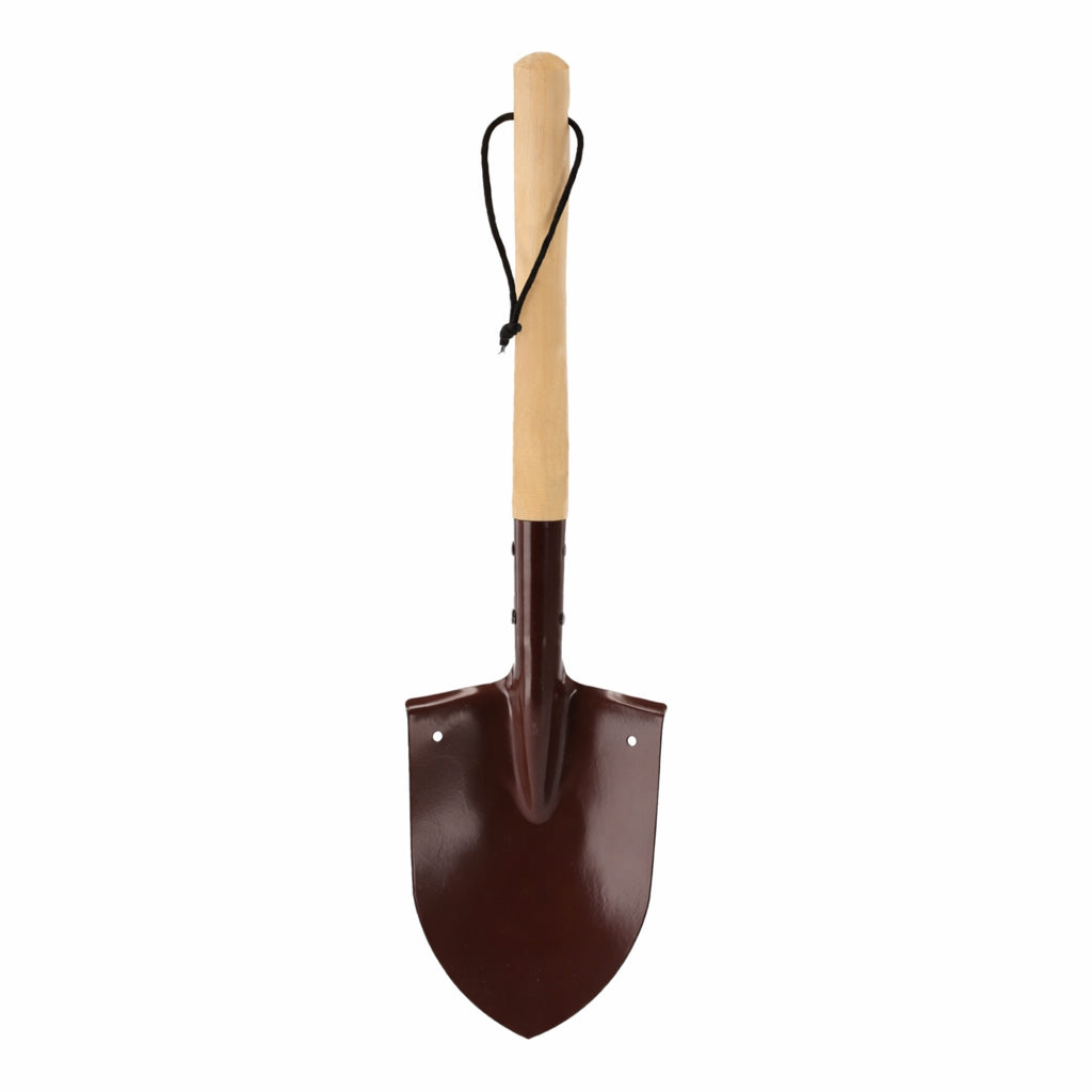 Lopata compacta pentru camping si gradina, cu maner din lemn, lama din otel, 60 cm