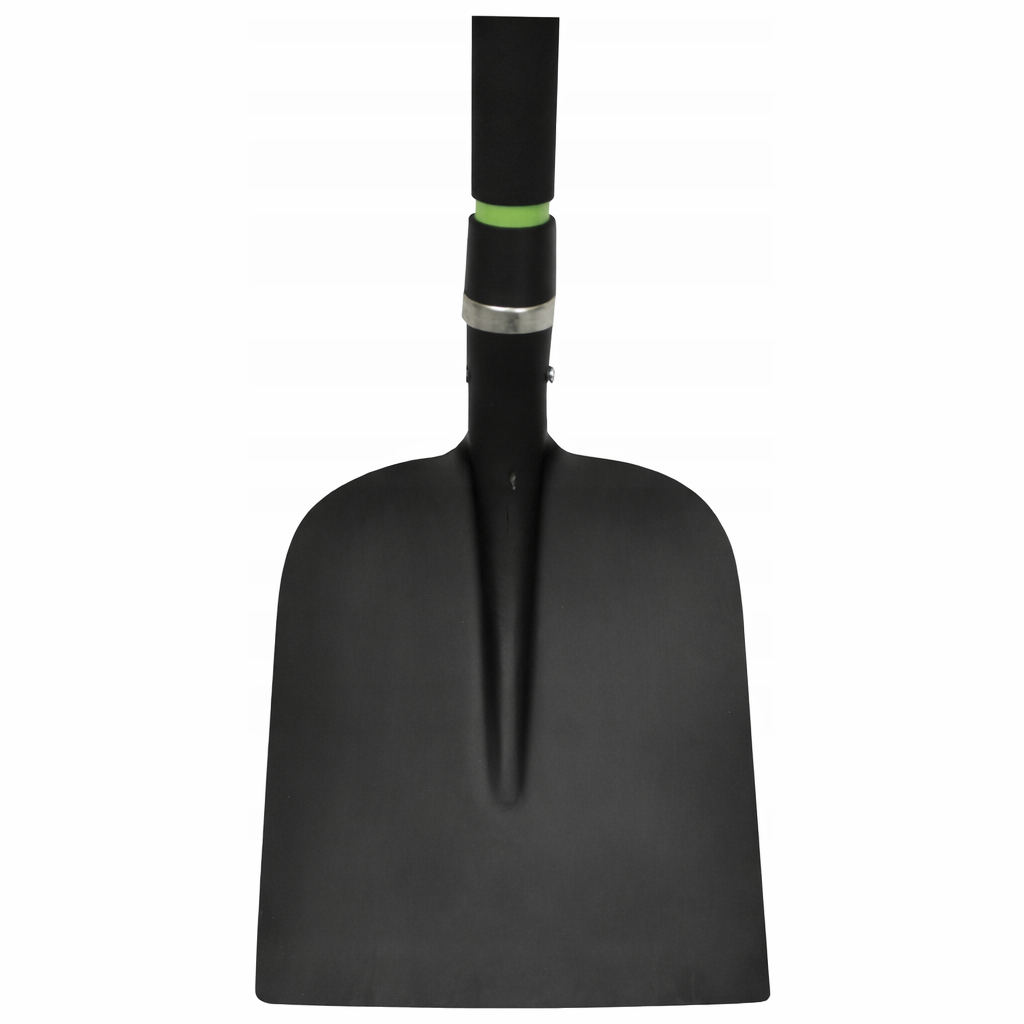 Lopata pentru nisip si materiale vrac, coada din fibra de sticla 120 cm, lama din otel, negru si verde