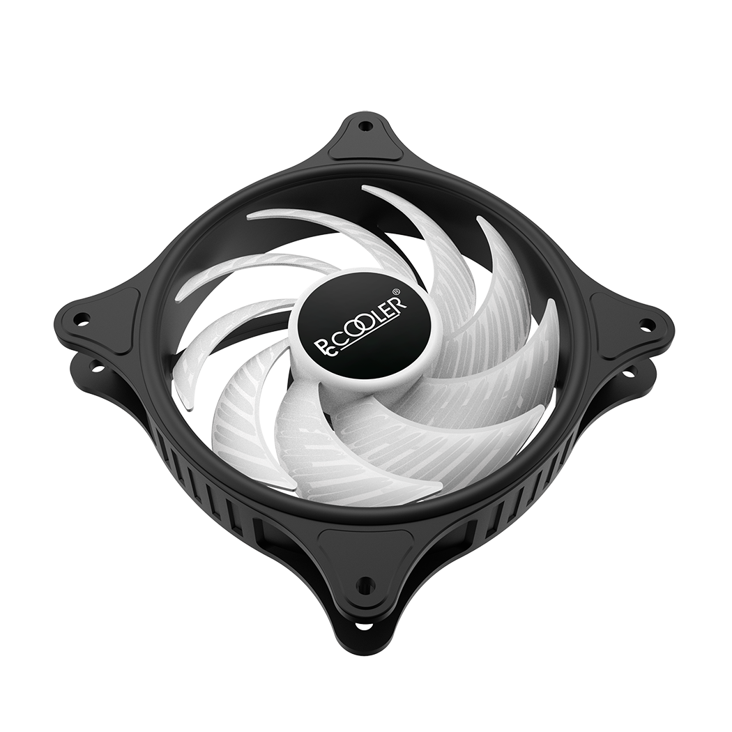 VENTILATOR PCCOOLER PC 120x120x25 mm, RGB LED fix, 3 PIN, Hydro Bearing, fixed LED RGB, 1 buc. in pachet "FX-120-3"