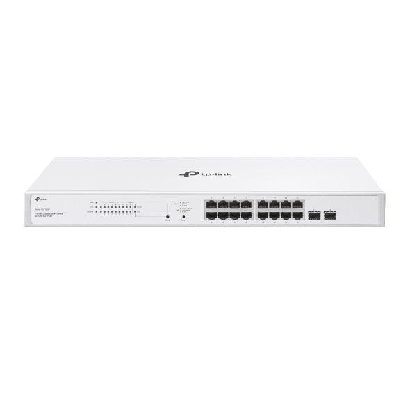 SWITCH PoE TP-LINK Festa, 18 porturi Gigabit (16 PoE+), IEEE 802.3at/af, 150W buget POE, carcasa metalica "Festa FS318GP"