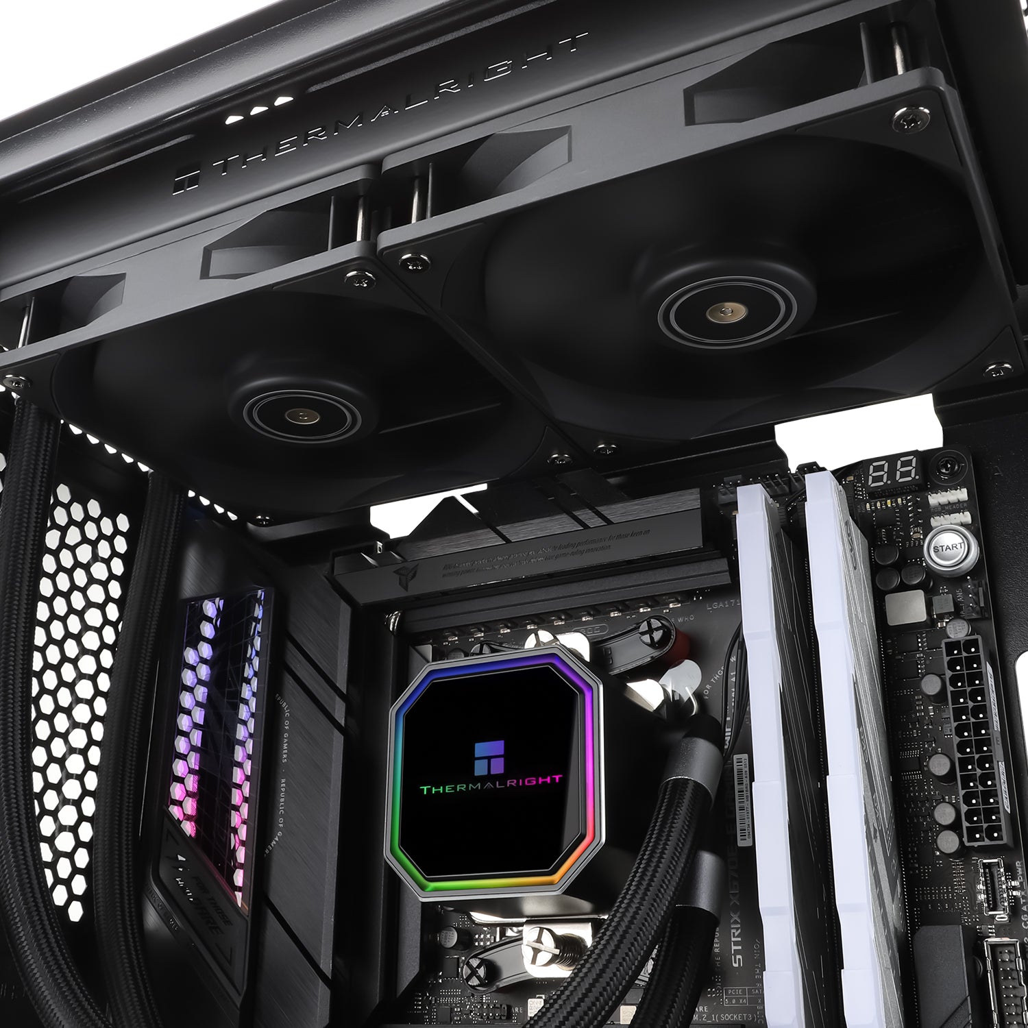 COOLER Thermalright "Frozen Prism 240 Black", racire cu lichid, 2 x 120mm, 1850 rpm, fara LED, negru "Frozen Prism 240 Black"
