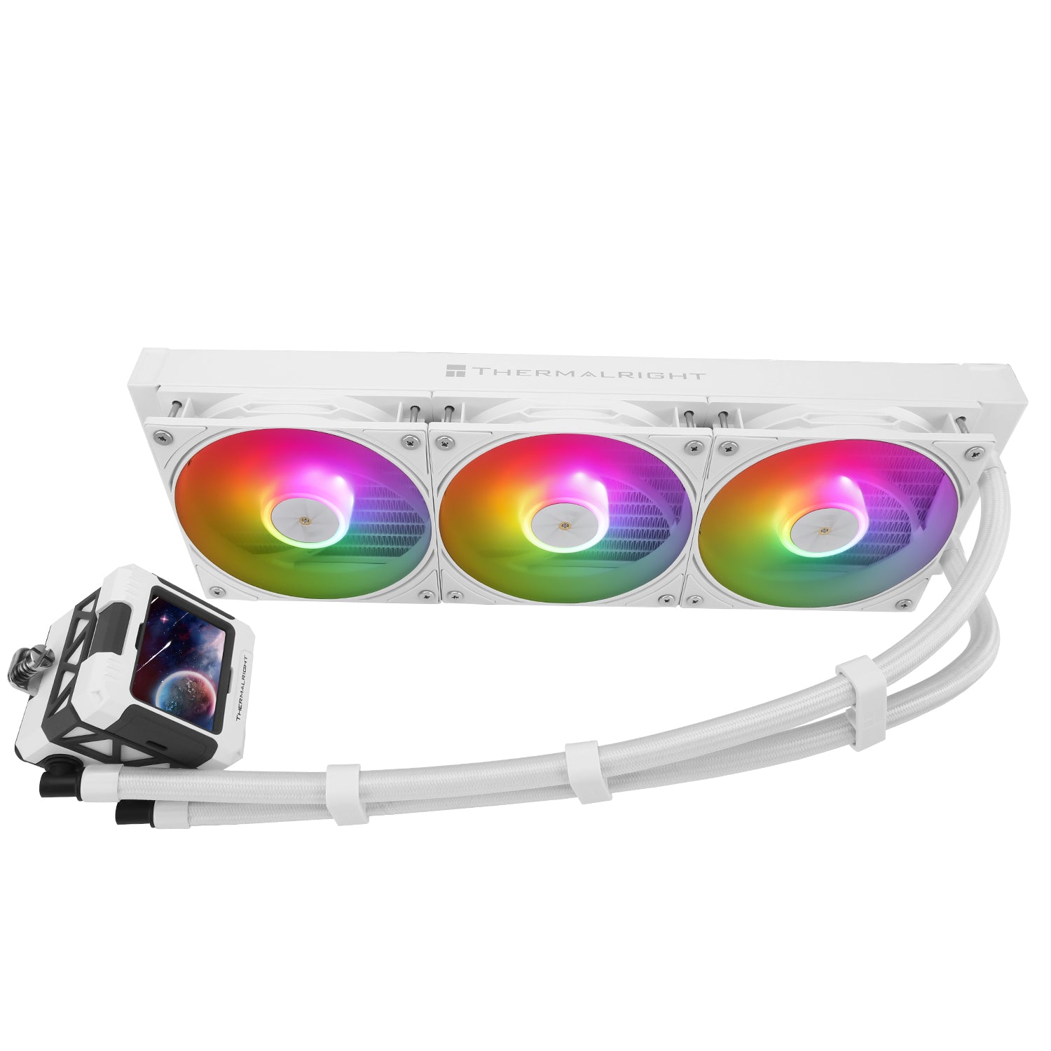 COOLER Thermalright "Frozen Warframe 360 White Argb ", racire cu lichid, 3 x 120mm, 2000 rpm, ARGB, alb "Frozen Warframe 360 White Argb "