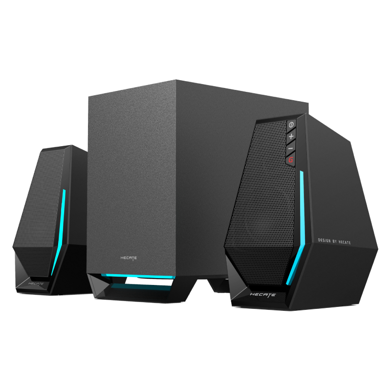 BOXE EDIFIER Gaming 2.1, RMS: 30W(2 x 7.5W + 15W), bass 4",control volum,BT/USB-A/USB-C/AUX, sound mode:Music/Game/Movie, 10 x LED RGB, frecv. rasp 93Hz-20KHz, USB power,black, "G1500MAX-BK"