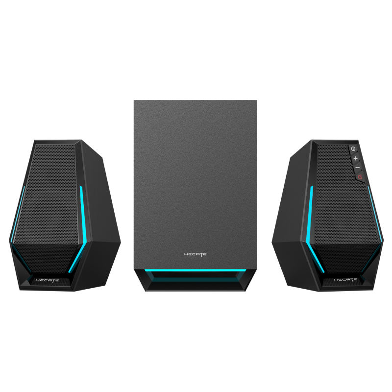 BOXE EDIFIER Gaming 2.1, RMS: 30W(2 x 7.5W + 15W), bass 4",control volum,BT/USB-A/USB-C/AUX, sound mode:Music/Game/Movie, 10 x LED RGB, frecv. rasp 93Hz-20KHz, USB power,black, "G1500MAX-BK"