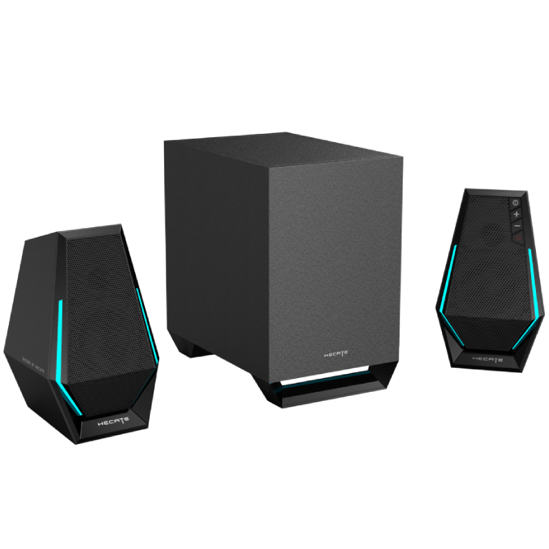 BOXE EDIFIER Gaming 2.1, RMS: 30W(2 x 7.5W + 15W), bass 4",control volum,BT/USB-A/USB-C/AUX, sound mode:Music/Game/Movie, 10 x LED RGB, frecv. rasp 93Hz-20KHz, USB power,black, "G1500MAX-BK"