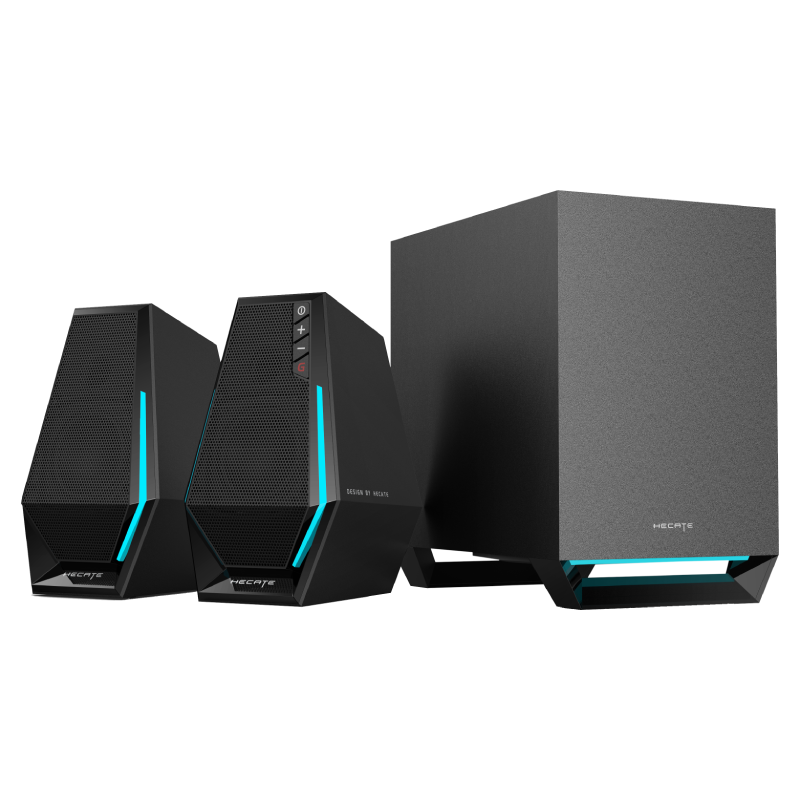 BOXE EDIFIER Gaming 2.1, RMS: 30W(2 x 7.5W + 15W), bass 4",control volum,BT/USB-A/USB-C/AUX, sound mode:Music/Game/Movie, 10 x LED RGB, frecv. rasp 93Hz-20KHz, USB power,black, "G1500MAX-BK"