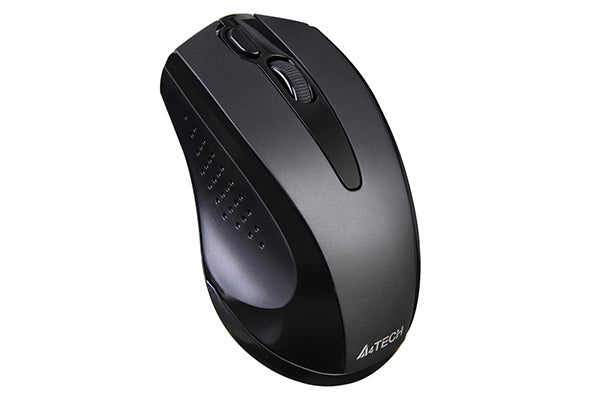 MOUSE A4tech, PC sau NB, wireless, 2.4GHz, optic, 1000 dpi, butoane/scroll 3/1, silent click, negru, "G9-500FS-BK"