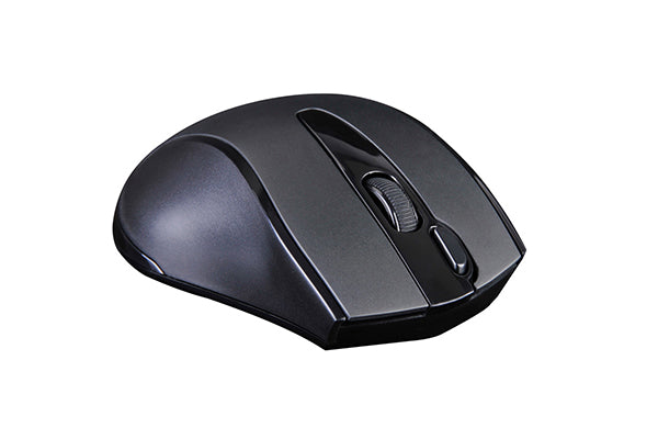 MOUSE A4tech, PC sau NB, wireless, 2.4GHz, optic, 1000 dpi, butoane/scroll 3/1, silent click, negru, "G9-500FS-BK"