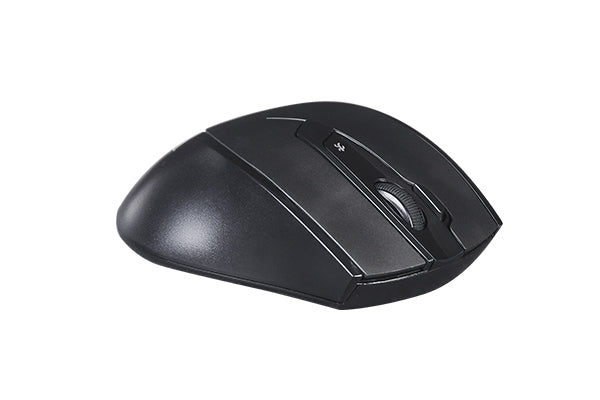 MOUSE A4tech, PC sau NB, wireless, 2.4GHz, optic, 2000 dpi, butoane/scroll 5/1, buton selectare viteza, negru, "G9-730FX-BK"