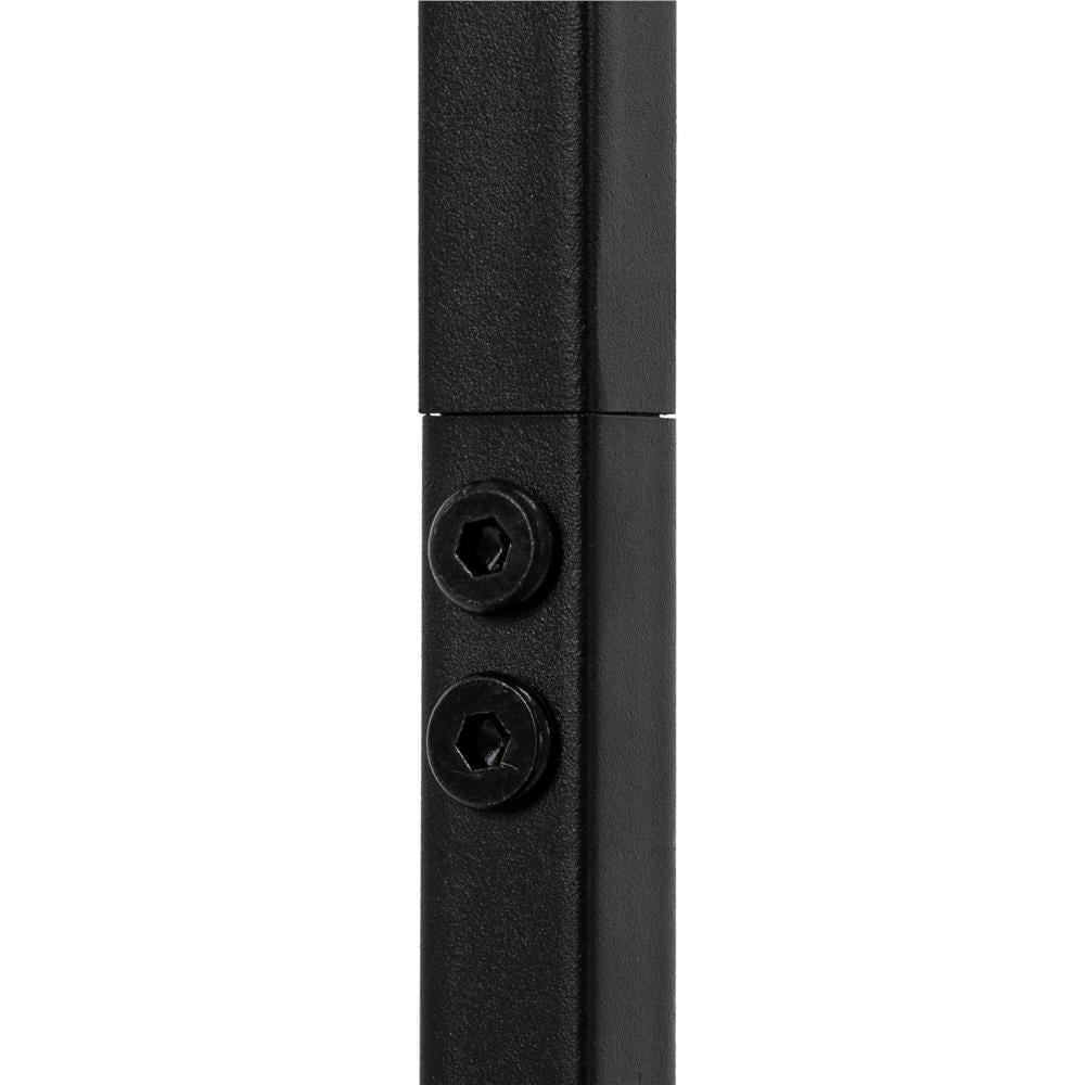 Etajera cu 6 rafturi din metal si MDF, 60x20x113 cm, negru si maro