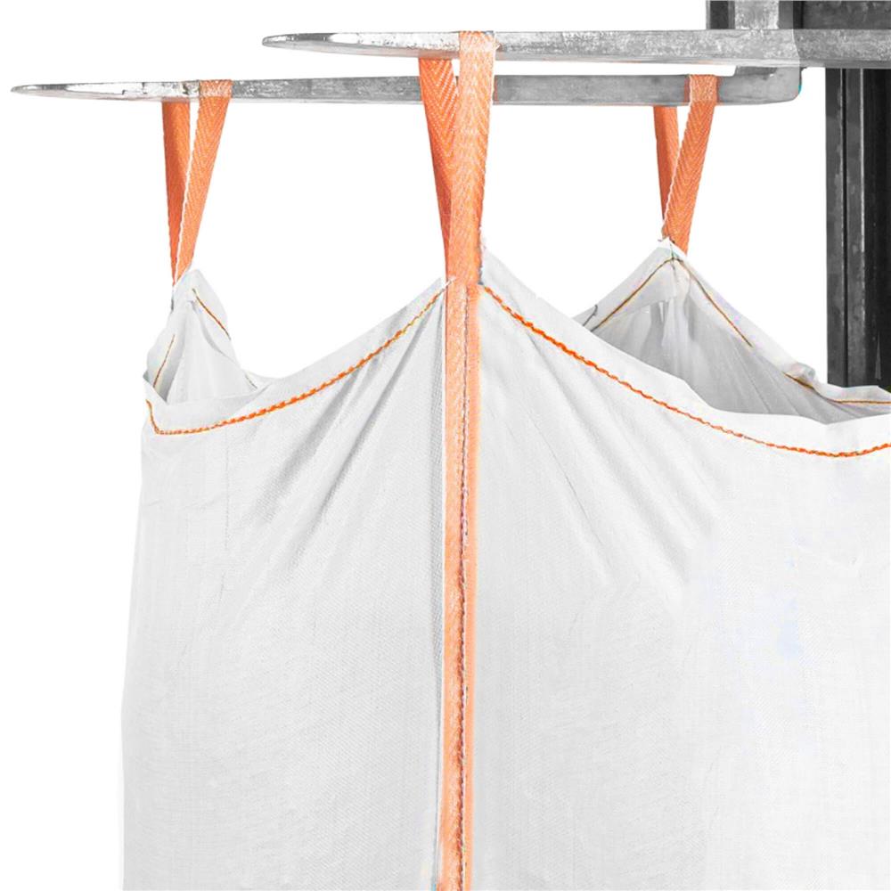 Sac gradina big bag pentru frunze si deseuri vegetale, 420 L, 500 kg, 75x75x75 cm, alb
