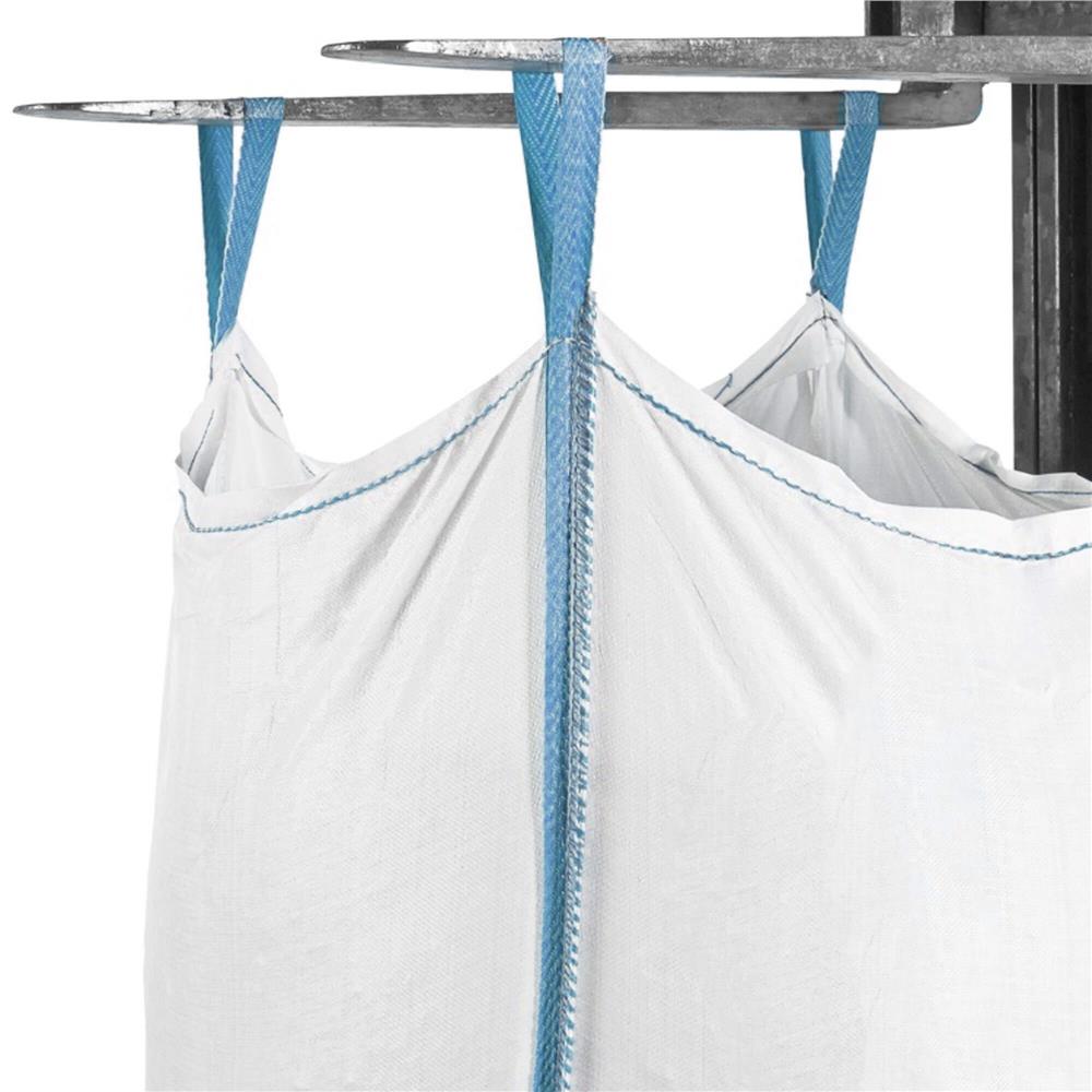 Sac gradina big bag pentru frunze si deseuri vegetale, 900 L, 1000 kg, 92x92x100 cm, alb