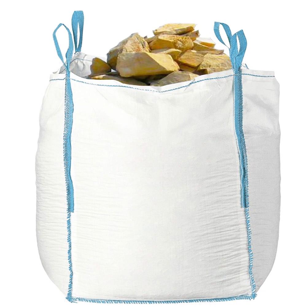 Sac gradina big bag pentru frunze si deseuri vegetale, 900 L, 1000 kg, 92x92x100 cm, alb