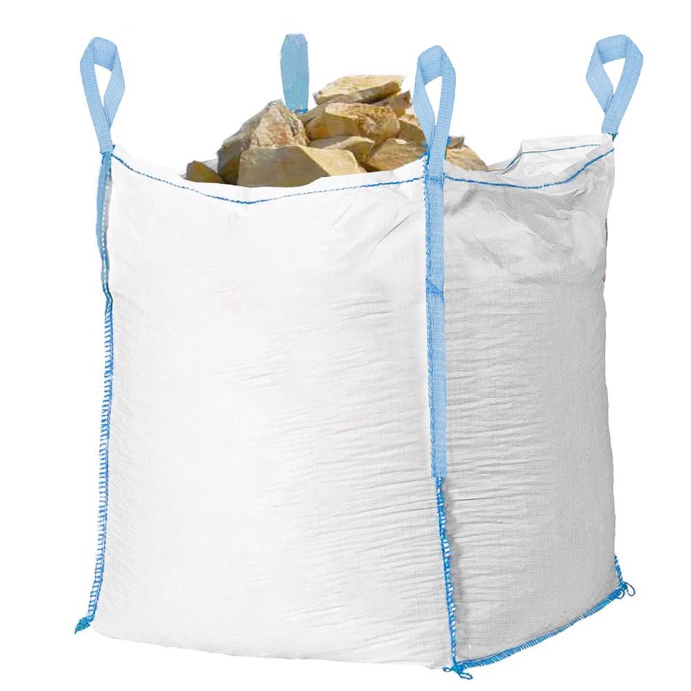Sac gradina big bag pentru frunze si deseuri vegetale, 900 L, 1000 kg, 92x92x100 cm, alb