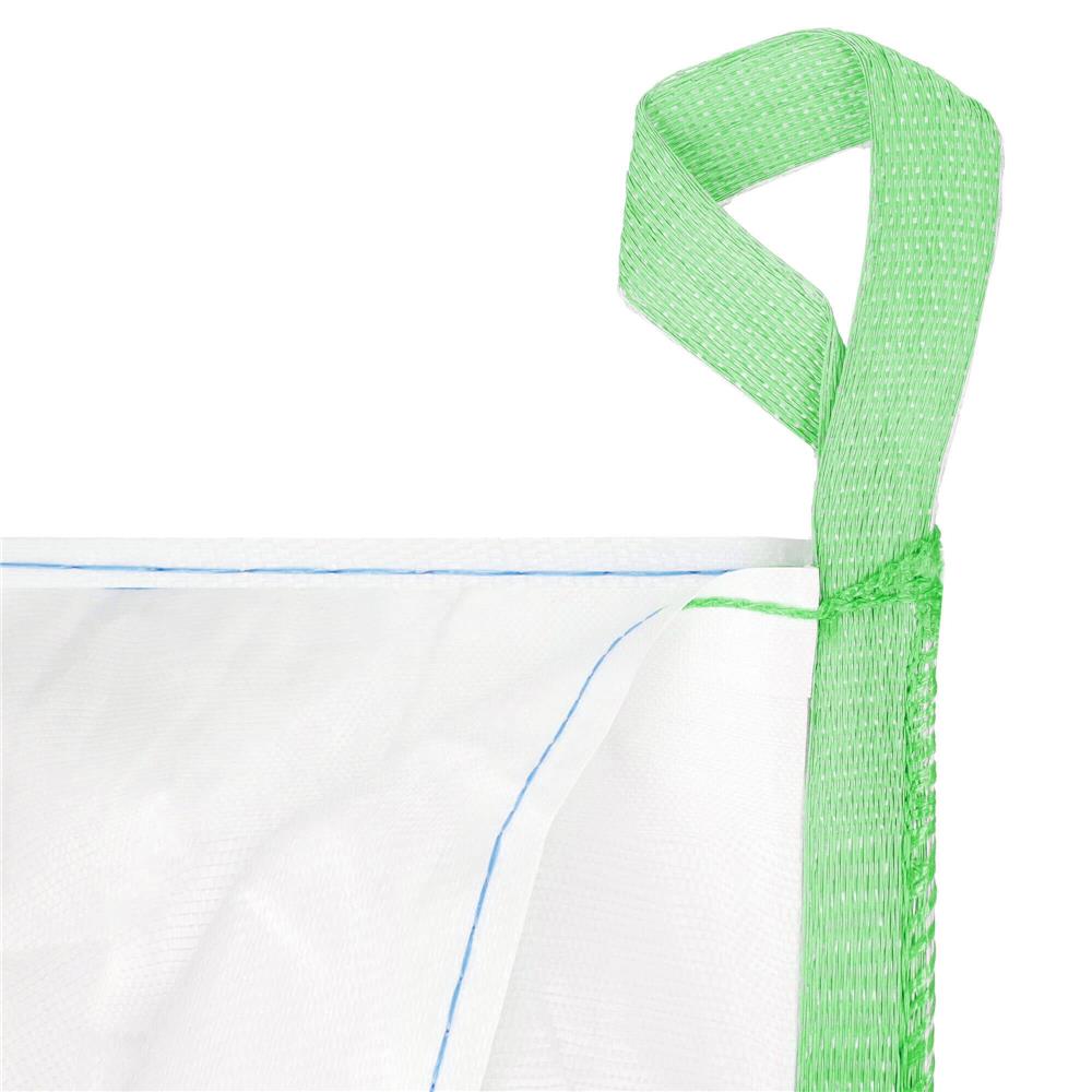 Sac gradina big bag pentru frunze si deseuri vegetale, 1000 L, 1000 kg, 90x90x120 cm, alb